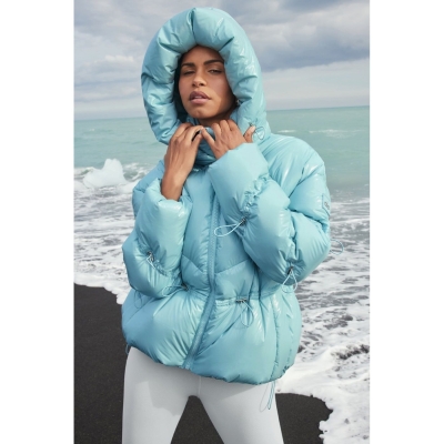 Alo Yoga Stunner Puffer Jacke Damen Blau | SBECMA053