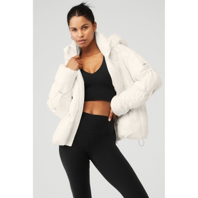 Alo Yoga Stunner Puffer Jacke Damen Weiß | JEOIZD197