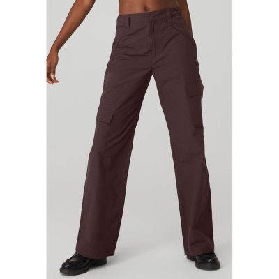 Alo Yoga The Edge Trouser Hose Damen Lila Grau | MAQCTN513