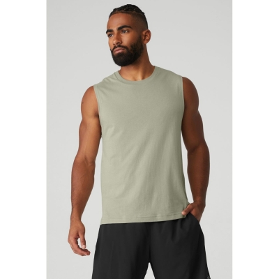 Alo Yoga The Triumph Muscle Muskelshirt Herren Grau | GKYXVO372