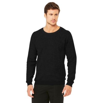 Alo Yoga Triumph Crew Neck Sweatshirt Oberbekleidung Herren Schwarz | HPFJNA805