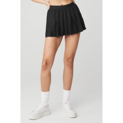 Alo Yoga Varsity Tennis Röcke Damen Schwarz | ENRVOH952