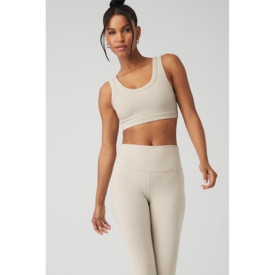 Alo Yoga Wellness BHs Damen Beige | DBHIOJ784