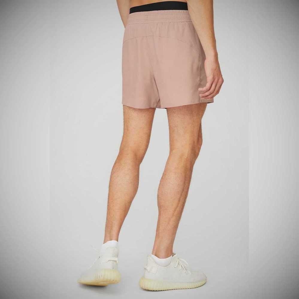 Alo Yoga 5'' Adapt Lauf Kurze Hose Herren Rosa Grau | GDFZSK476