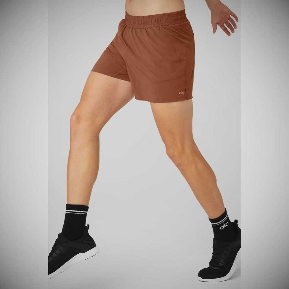 Alo Yoga 5'' Adapt Lauf Kurze Hose Herren Rust | GFZROA037