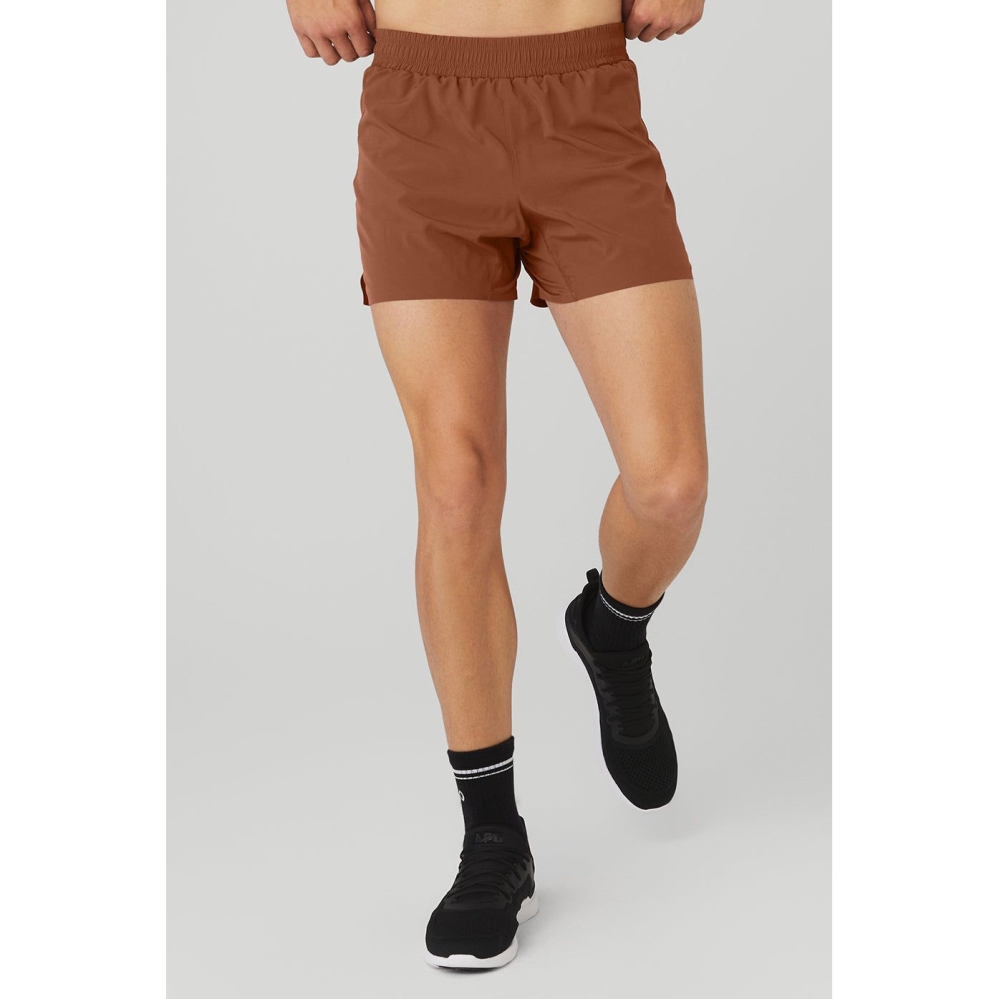 Alo Yoga 5\'\' Adapt Lauf Kurze Hose Herren Rust | GFZROA037