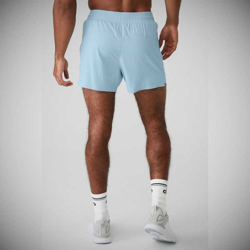 Alo Yoga 5'' Adapt Lauf Kurze Hose Herren Blau | KVZNAQ507