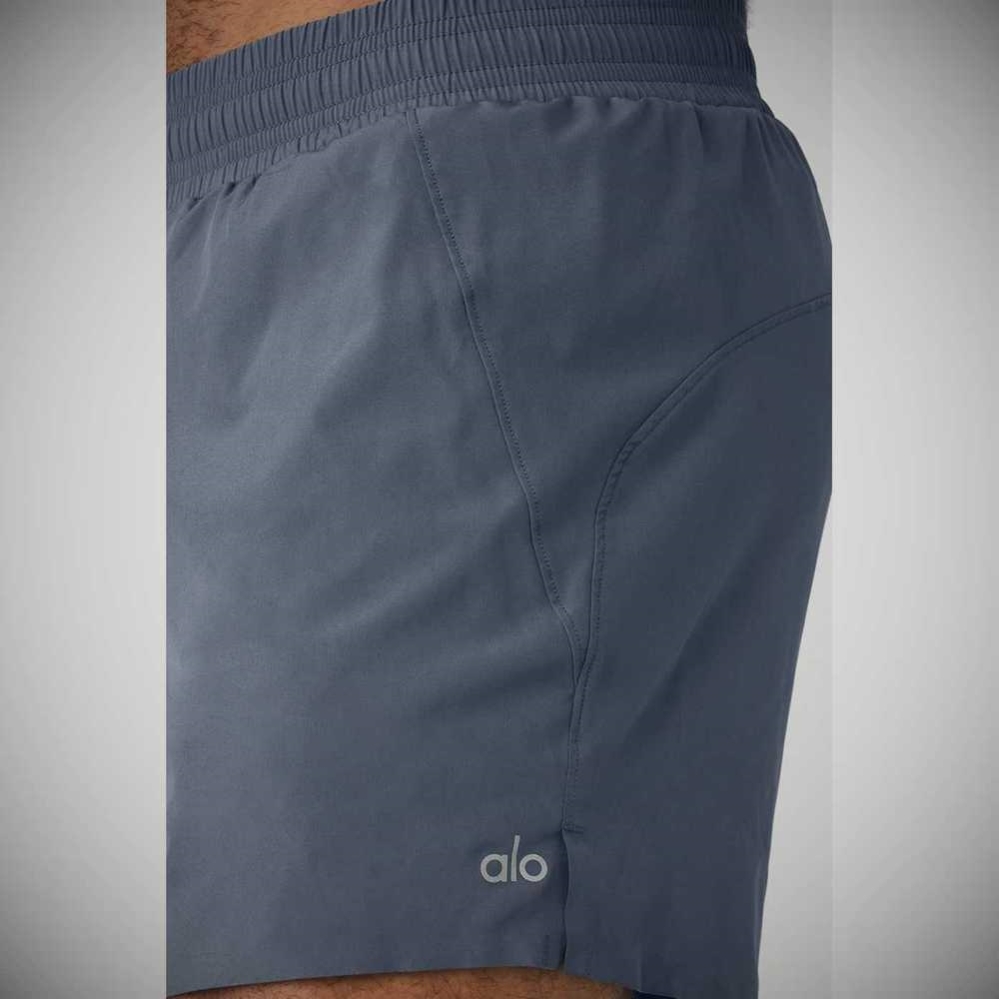 Alo Yoga 5'' Adapt Lauf Kurze Hose Herren Grau | KWVLEG524