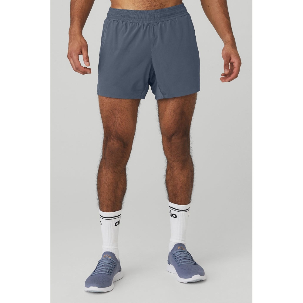 Alo Yoga 5\'\' Adapt Lauf Kurze Hose Herren Grau | KWVLEG524