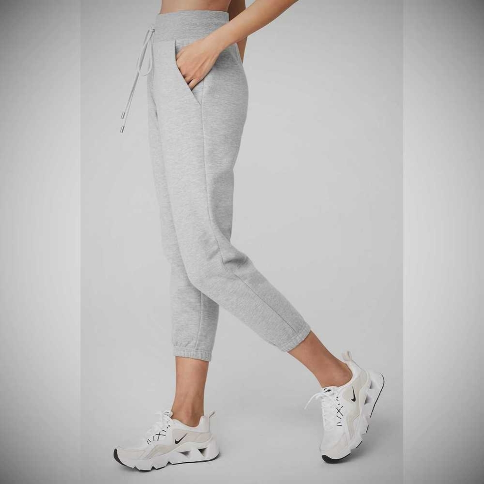 Alo Yoga 7/8 Easy Sweathose Damen Grau | ELMHWG159