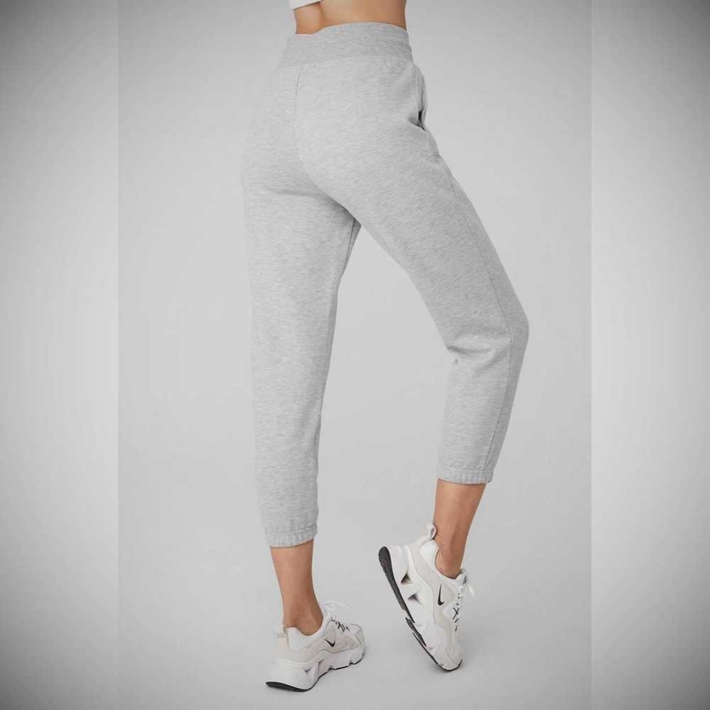 Alo Yoga 7/8 Easy Sweathose Damen Grau | ELMHWG159