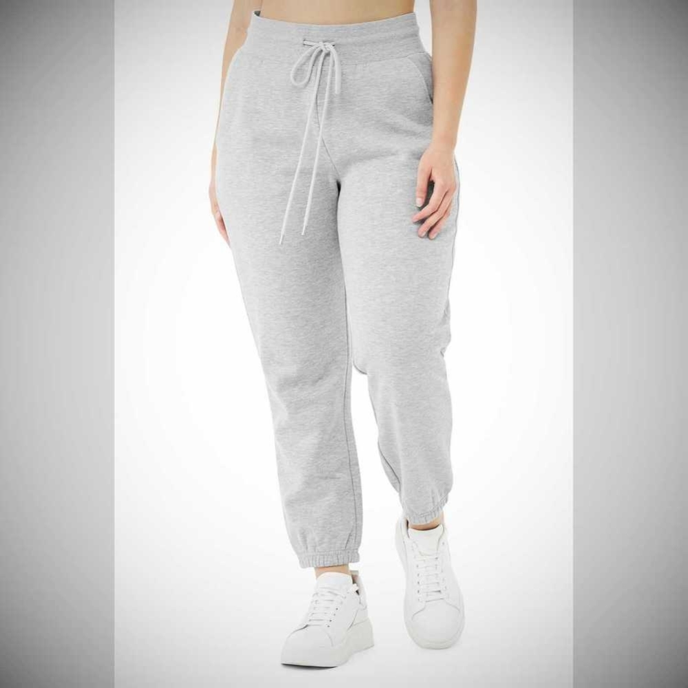 Alo Yoga 7/8 Easy Sweathose Damen Grau | ELMHWG159