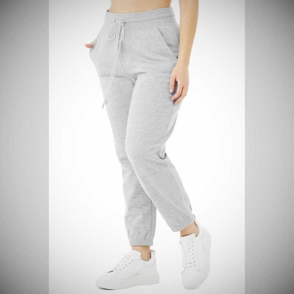 Alo Yoga 7/8 Easy Sweathose Damen Grau | ELMHWG159