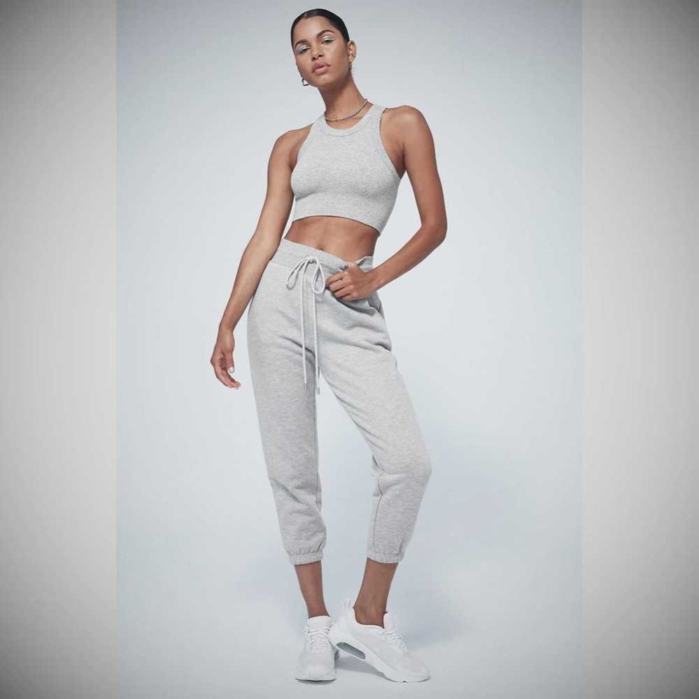 Alo Yoga 7/8 Easy Sweathose Damen Grau | ELMHWG159