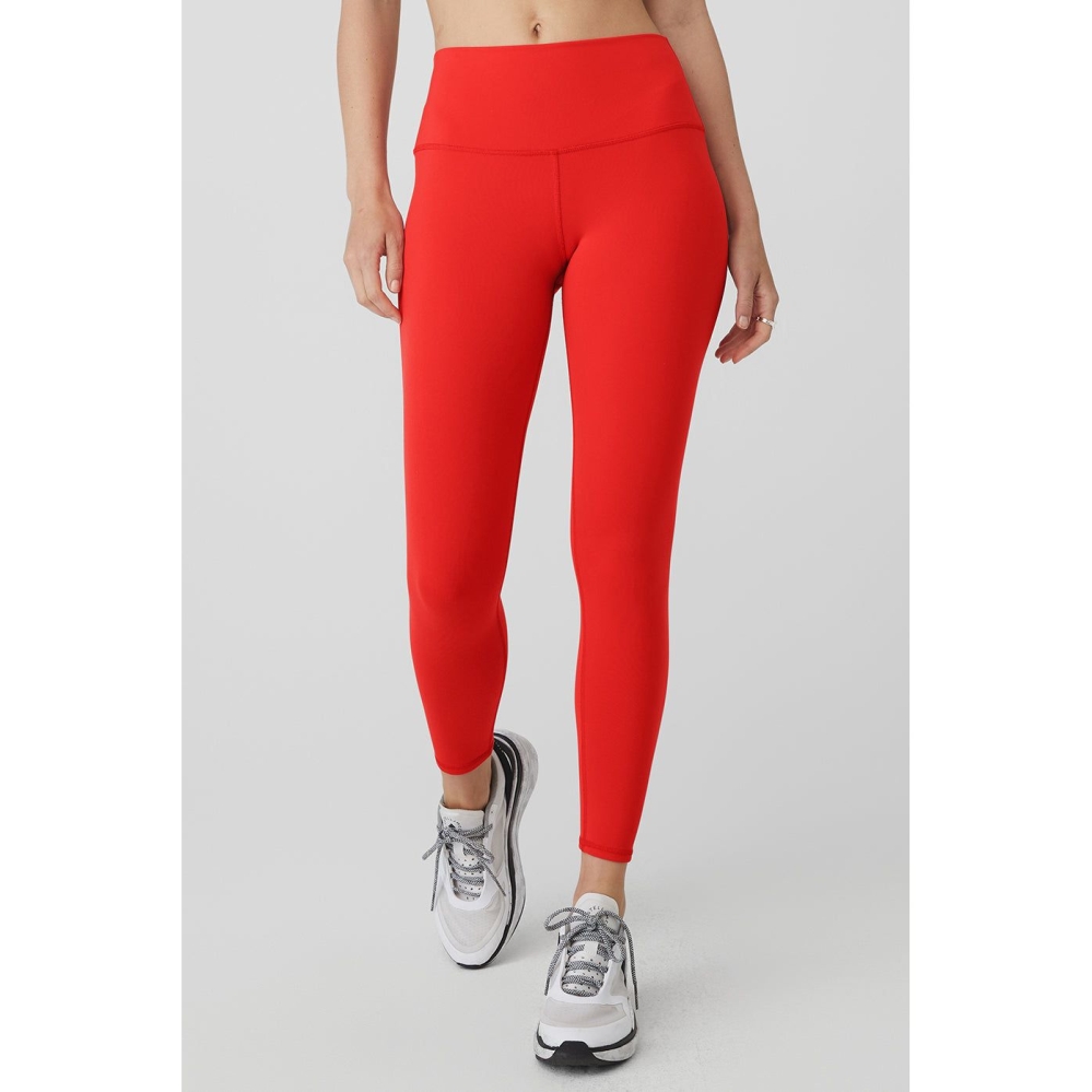 Alo Yoga 7/8 High-Taille Airbrush Leggings Damen Rot | INVBHK258