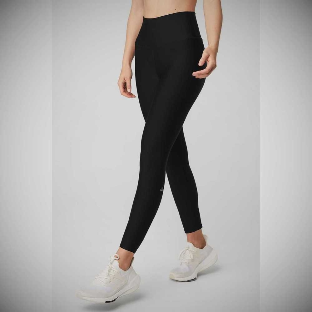 Alo Yoga 7/8 High-Taille Airlift Leggings Damen Schwarz | BQVYOF301