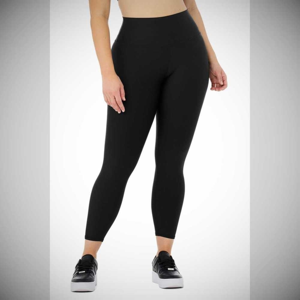 Alo Yoga 7/8 High-Taille Airlift Leggings Damen Schwarz | BQVYOF301