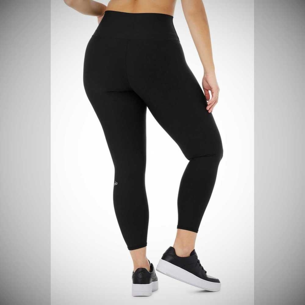 Alo Yoga 7/8 High-Taille Airlift Leggings Damen Schwarz | BQVYOF301