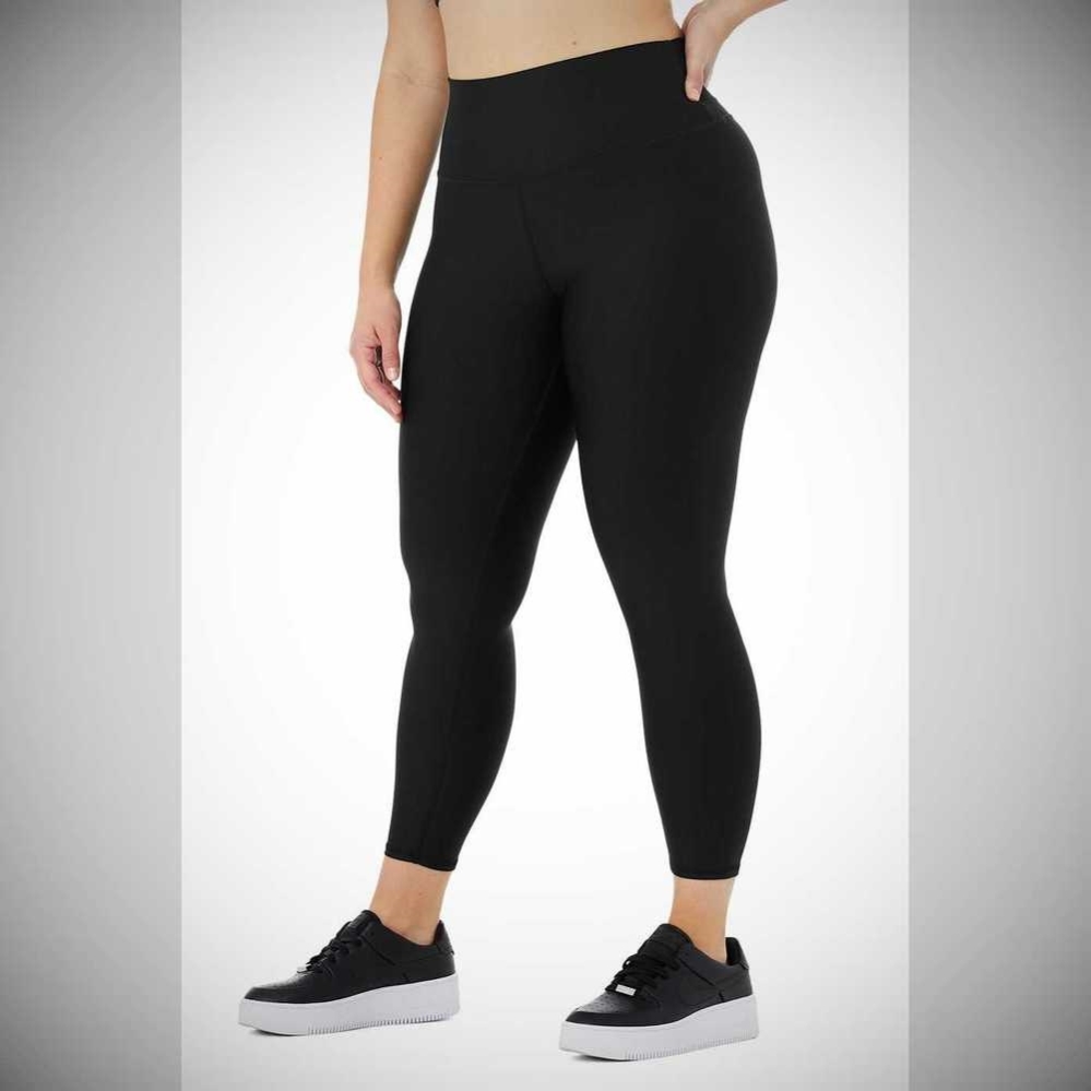 Alo Yoga 7/8 High-Taille Airlift Leggings Damen Schwarz | BQVYOF301