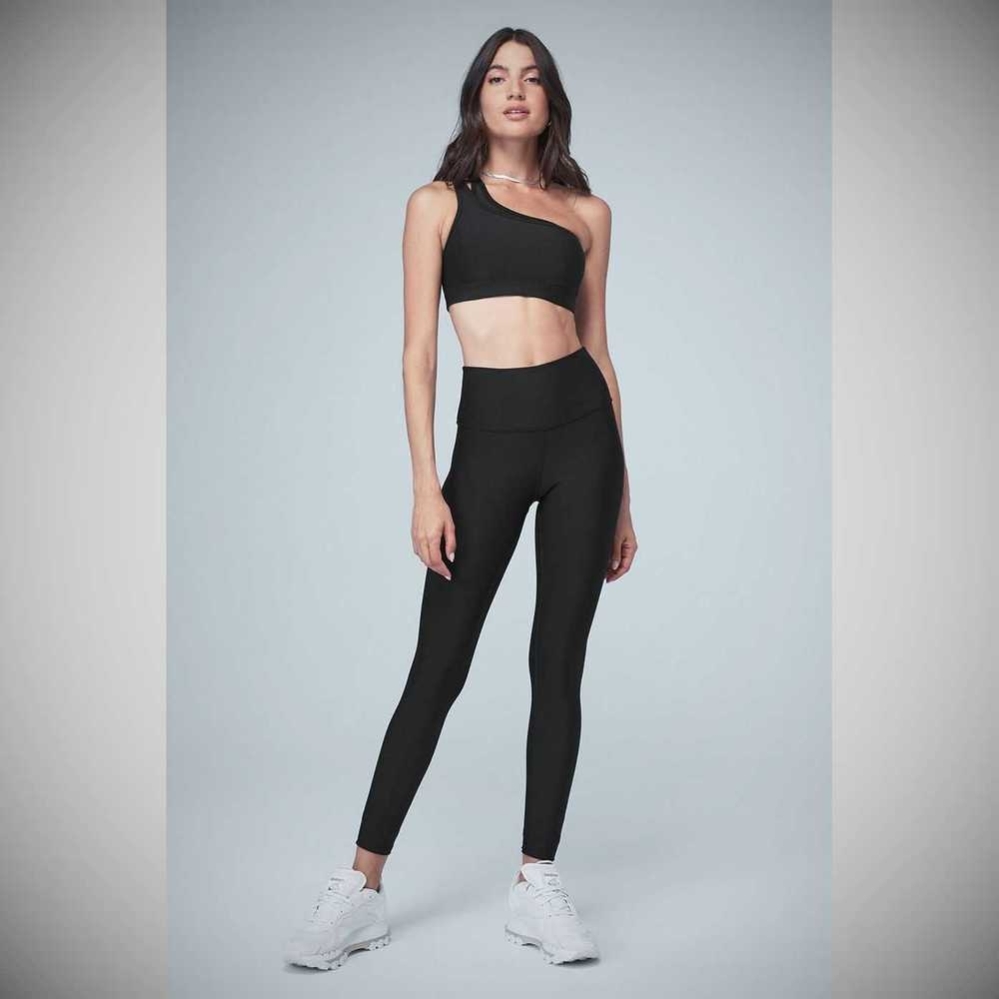 Alo Yoga 7/8 High-Taille Airlift Leggings Damen Schwarz | BQVYOF301