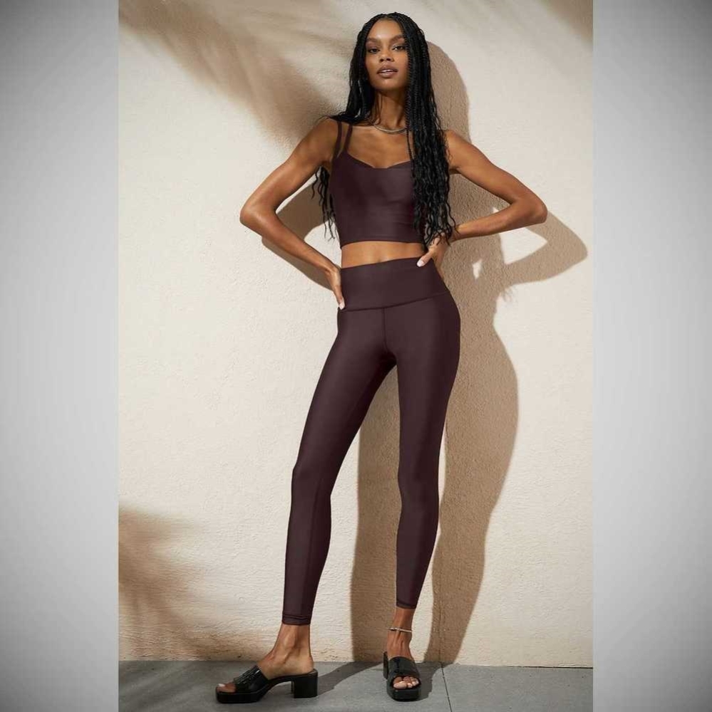 Alo Yoga 7/8 High-Taille Airlift Leggings Damen Lila Grau | BZCTND729