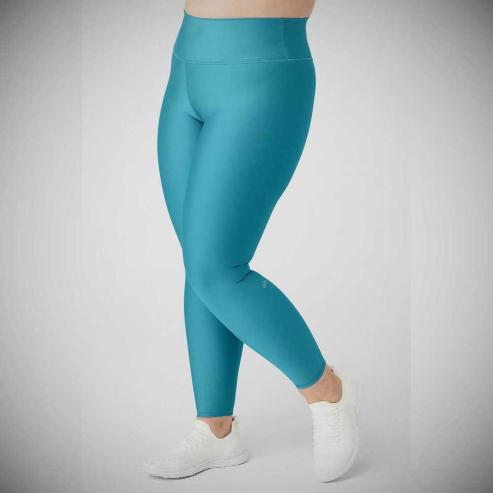 Alo Yoga 7/8 High-Taille Airlift Leggings Damen Blau | FJOIUR645