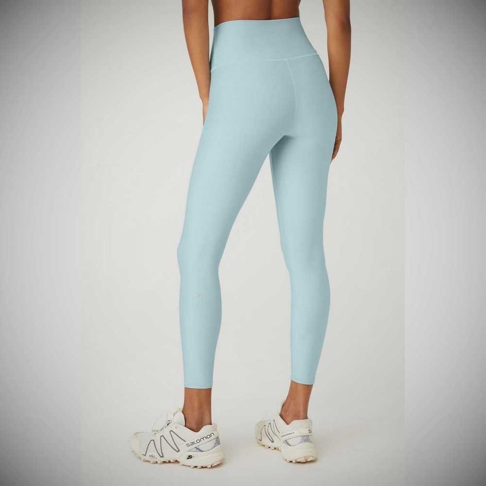 Alo Yoga 7/8 High-Taille Airlift Leggings Damen Blau | NWSZYD426