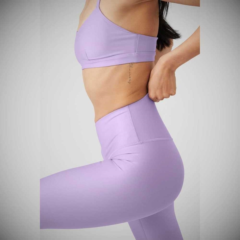 Alo Yoga 7/8 High-Taille Airlift Leggings Damen Lila | ZHRIAG796