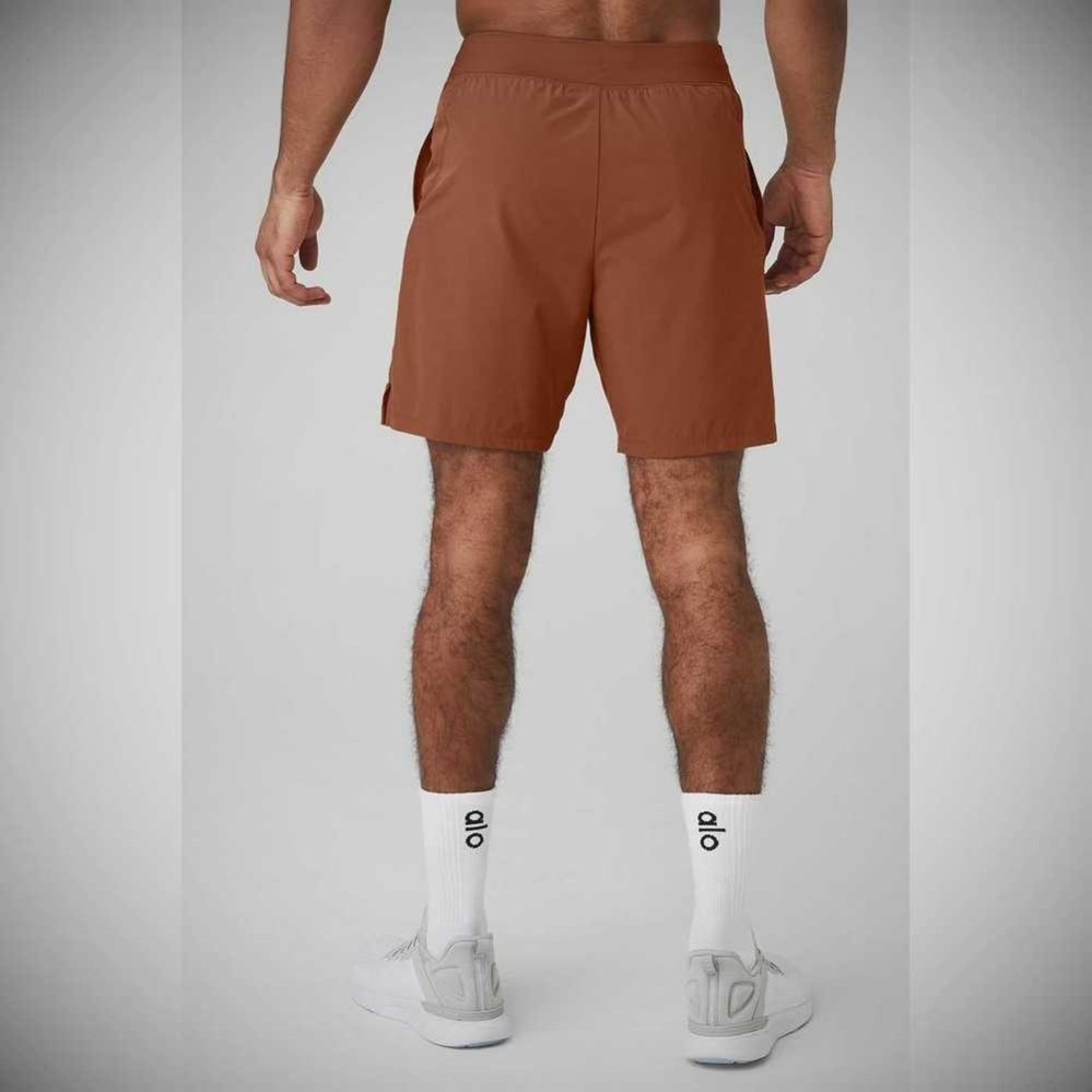 Alo Yoga 7'' Repetition Kurze Hose Herren Rust | DMYPRL973