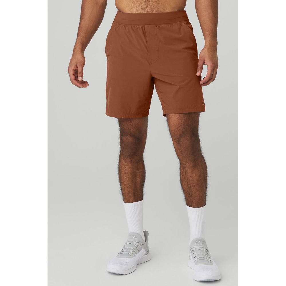 Alo Yoga 7\'\' Repetition Kurze Hose Herren Rust | DMYPRL973