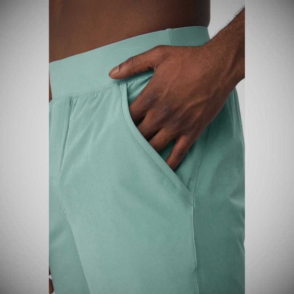 Alo Yoga 7'' Repetition Kurze Hose Herren Blau | ICGBMK569