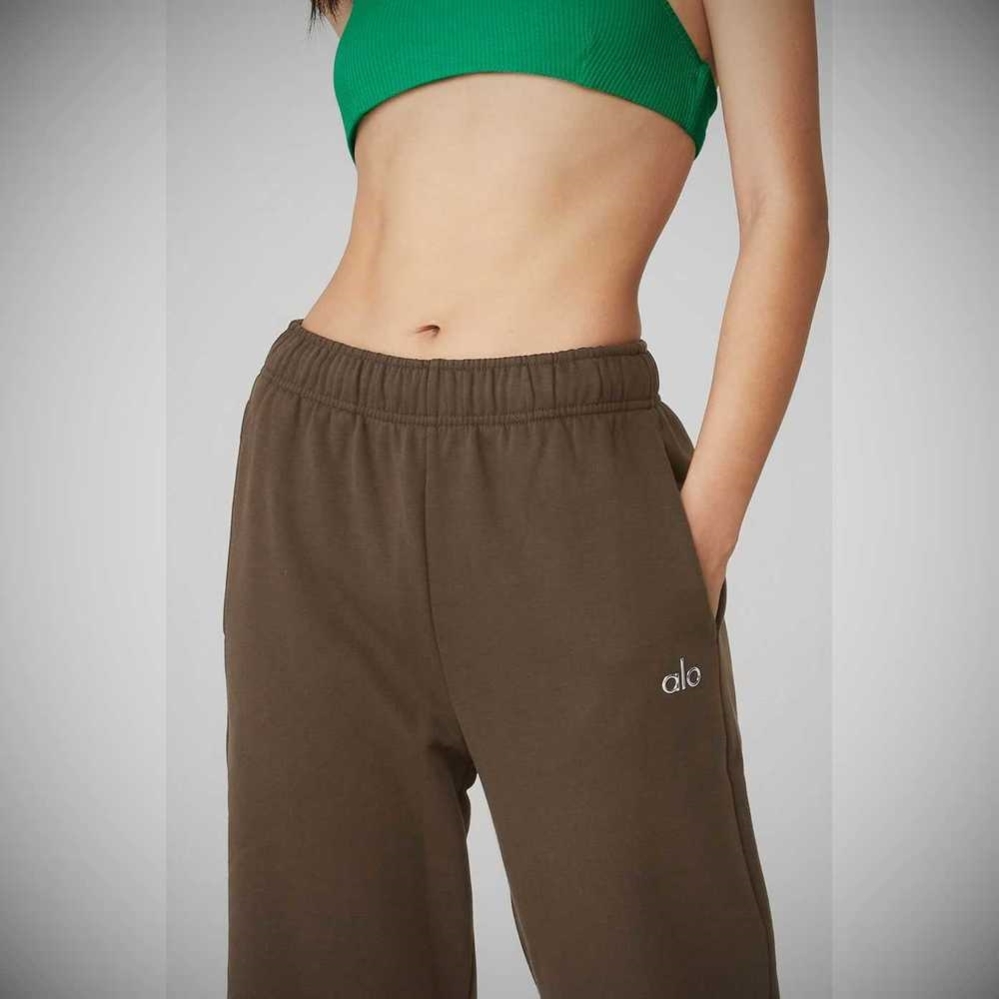 Alo Yoga Accolade Gerade Leg Sweathose Damen Kaffee | EBVPON726