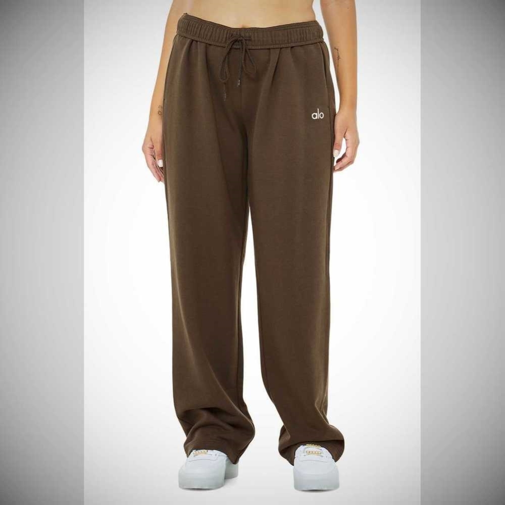 Alo Yoga Accolade Gerade Leg Sweathose Damen Kaffee | EBVPON726