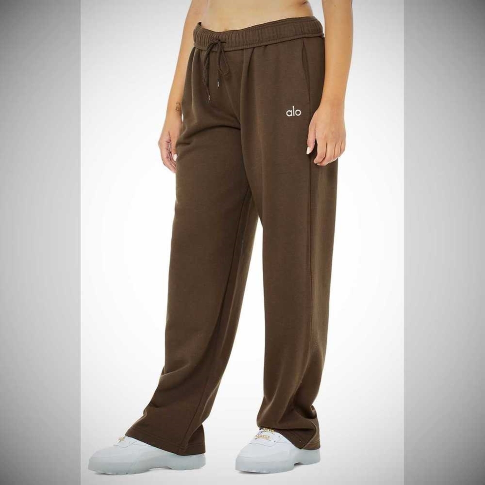 Alo Yoga Accolade Gerade Leg Sweathose Damen Kaffee | EBVPON726