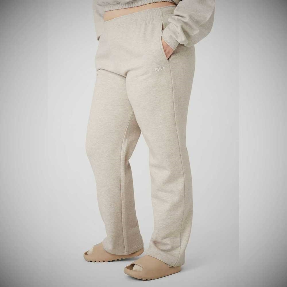 Alo Yoga Accolade Gerade Leg Sweathose Damen Beige | EJSNWO193