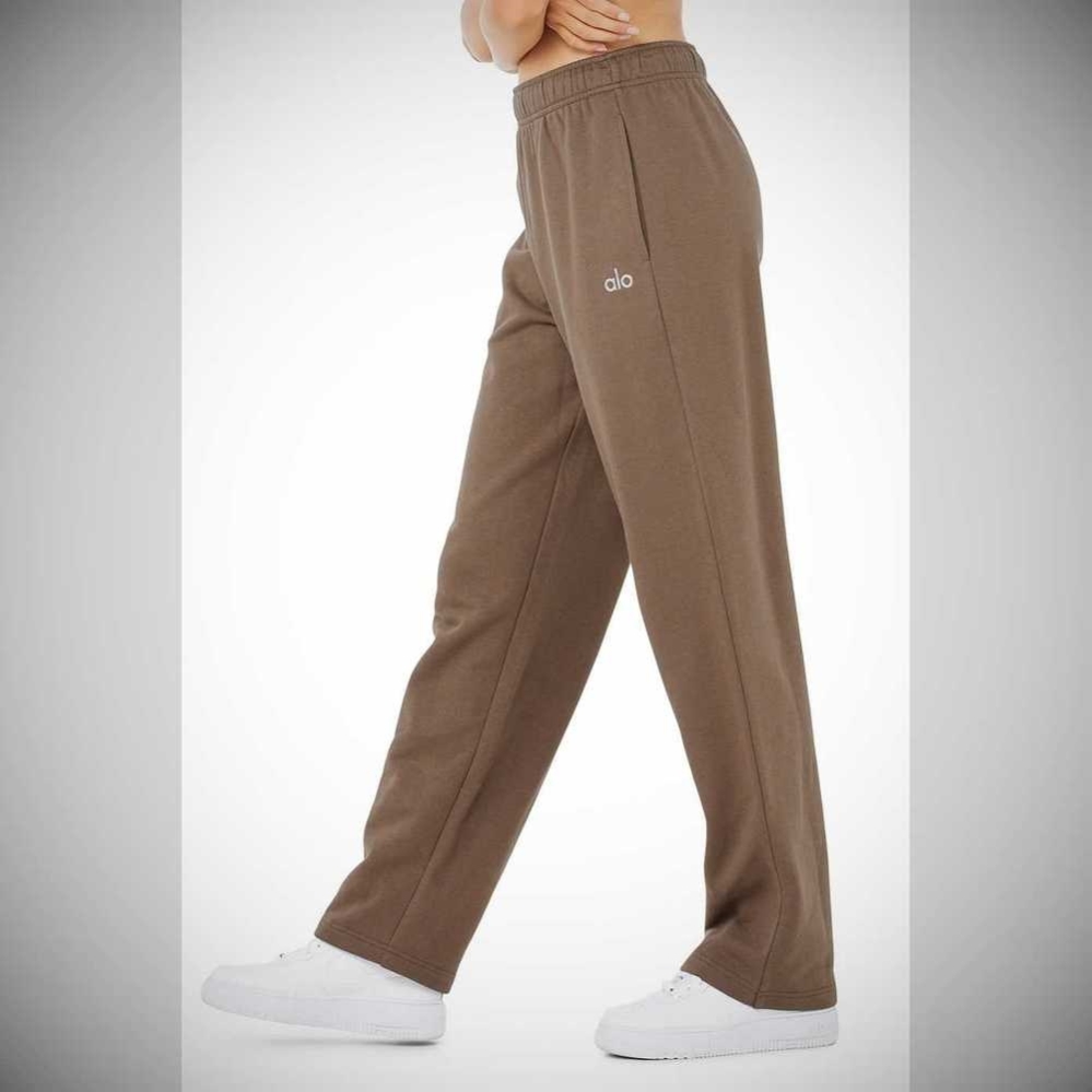 Alo Yoga Accolade Gerade Leg Sweathose Damen Kaffee | QSCYBJ645