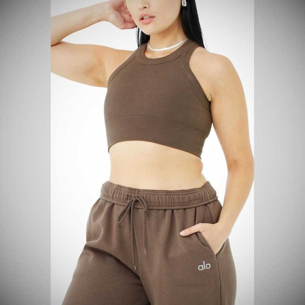 Alo Yoga Accolade Gerade Leg Sweathose Damen Kaffee | QSCYBJ645