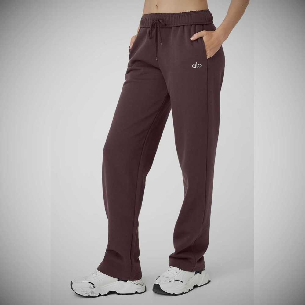 Alo Yoga Accolade Gerade Leg Sweathose Damen Lila Grau | SPFXZH249