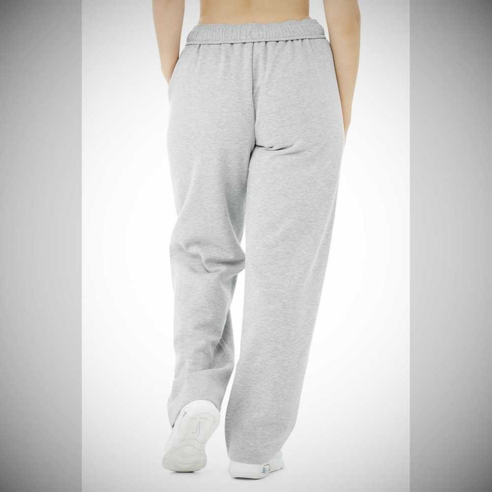 Alo Yoga Accolade Gerade Leg Sweathose Damen Grau | UJLBVM614