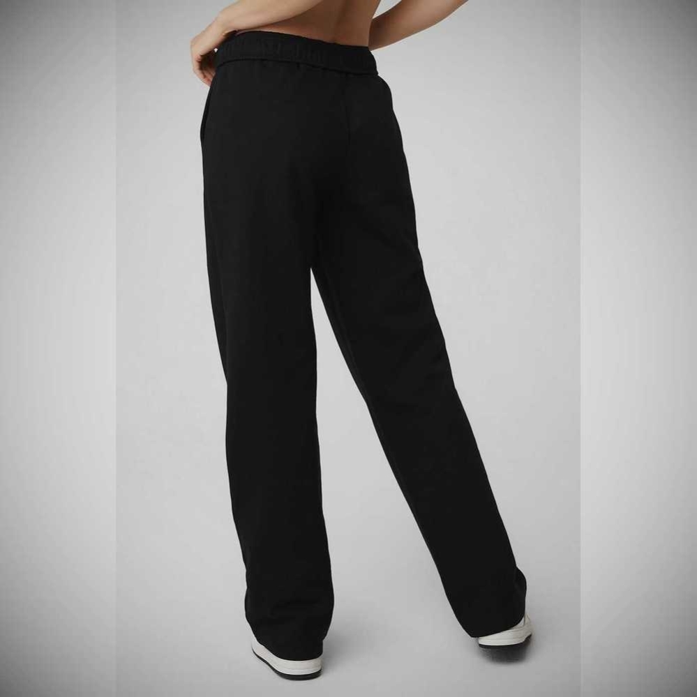 Alo Yoga Accolade Gerade Leg Sweathose Damen Schwarz | XIRFHA310