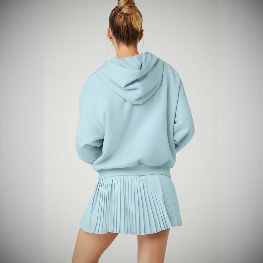 Alo Yoga Accolade Hoodie Damen Blau | GLKRSE279