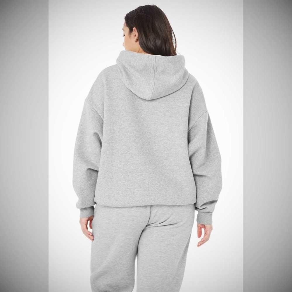 Alo Yoga Accolade Hoodie Damen Grau | CMILDZ497