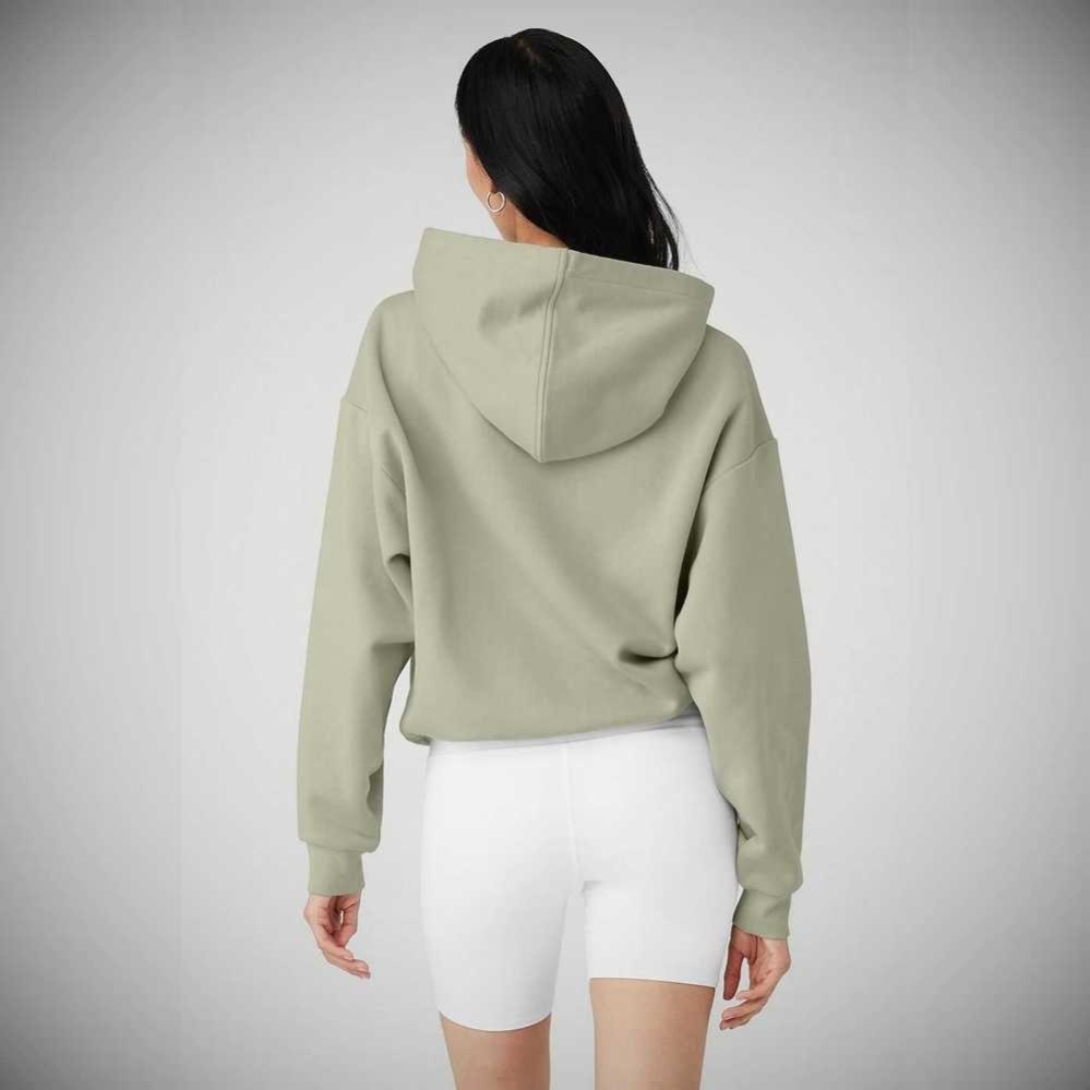 Alo Yoga Accolade Hoodie Damen Grau | TVDXZU831