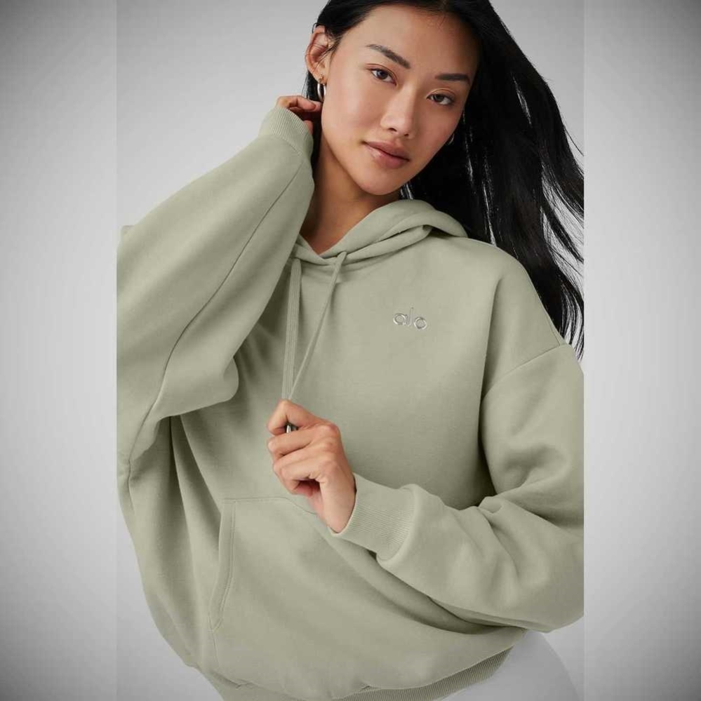 Alo Yoga Accolade Hoodie Damen Grau | TVDXZU831