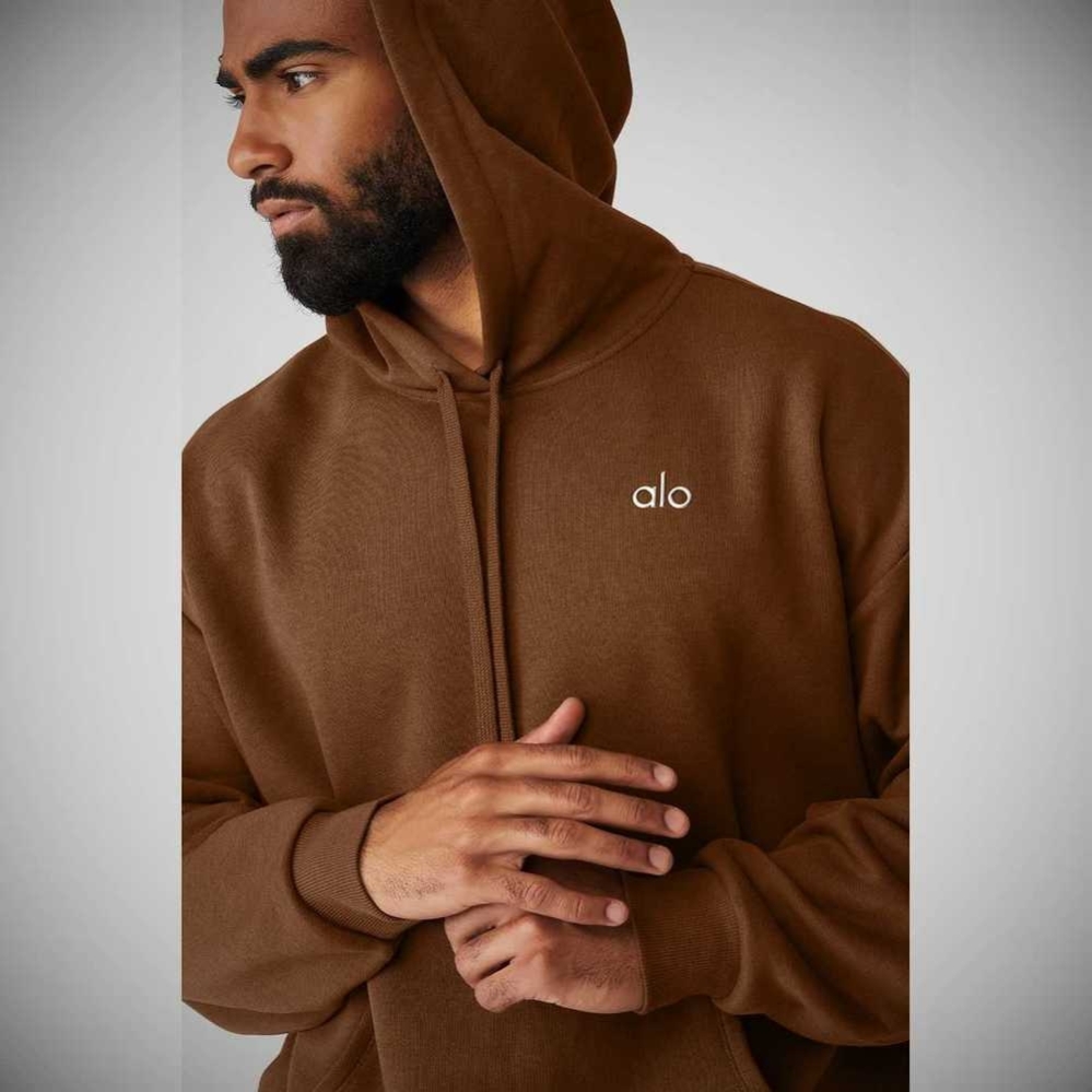 Alo Yoga Accolade Oberbekleidung Herren Braun | POIWHB025