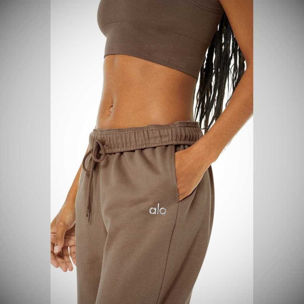 Alo Yoga Accolade Sweathose Damen Kaffee | SRHFGO508