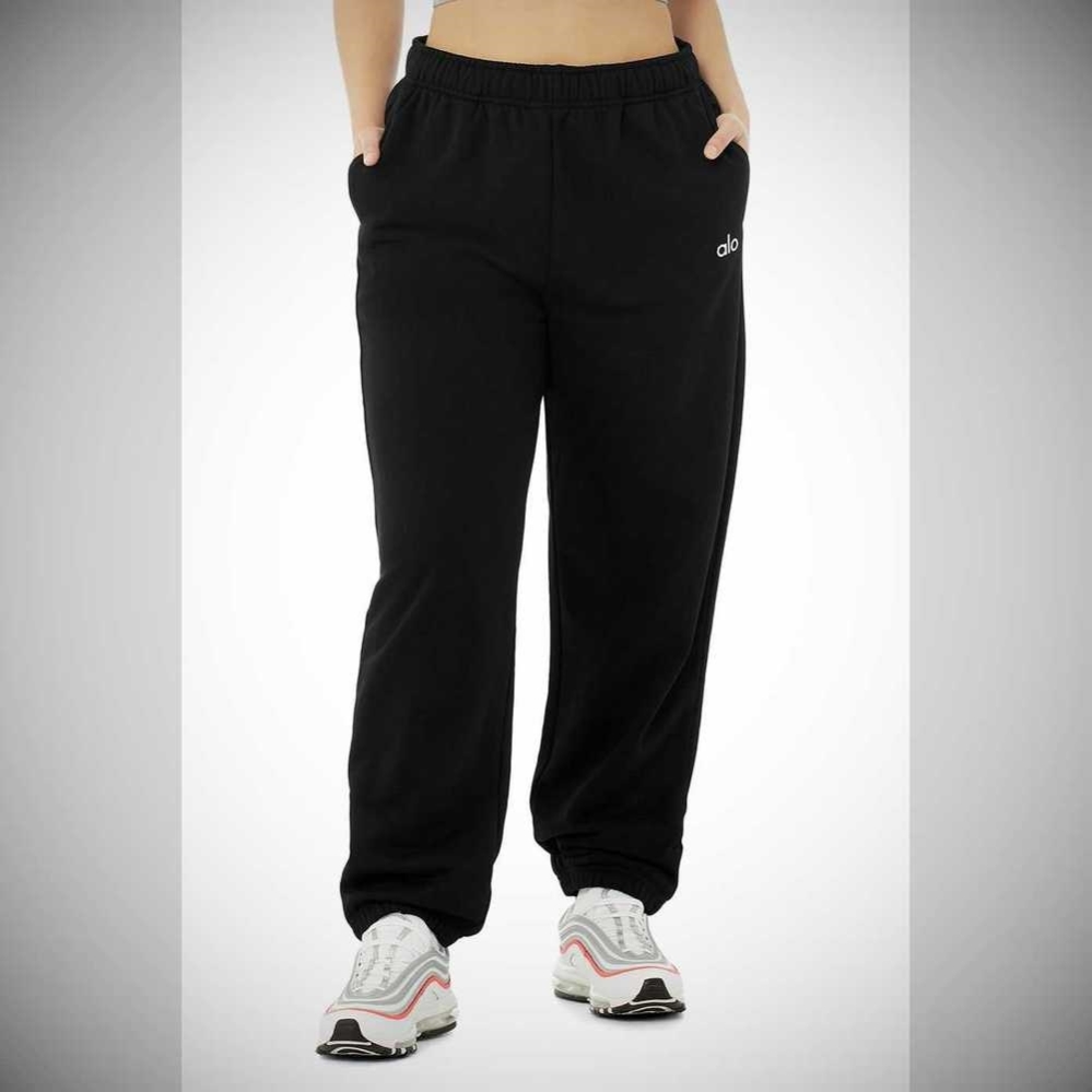 Alo Yoga Accolade Sweathose Damen Schwarz | GZOTES908