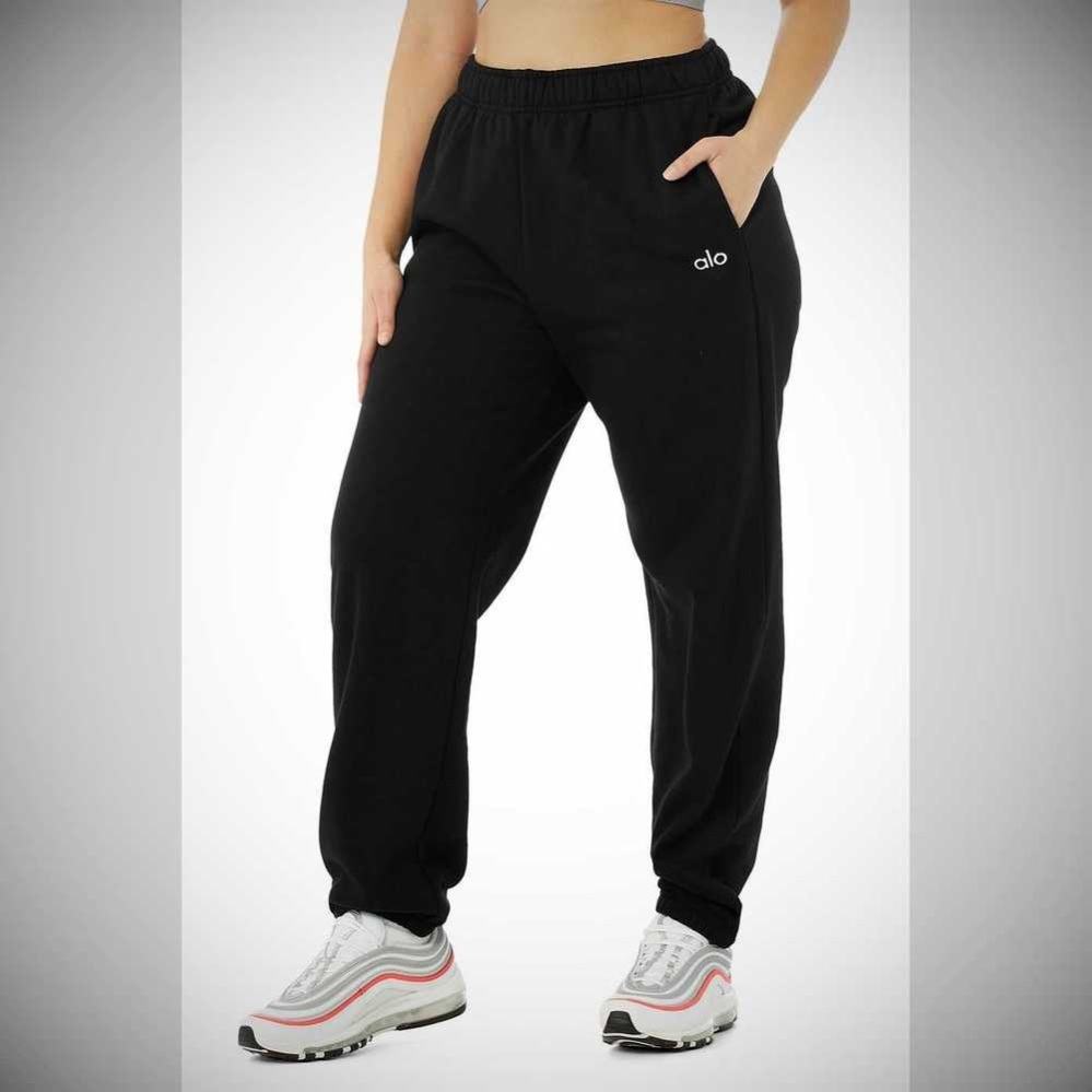 Alo Yoga Accolade Sweathose Damen Schwarz | GZOTES908