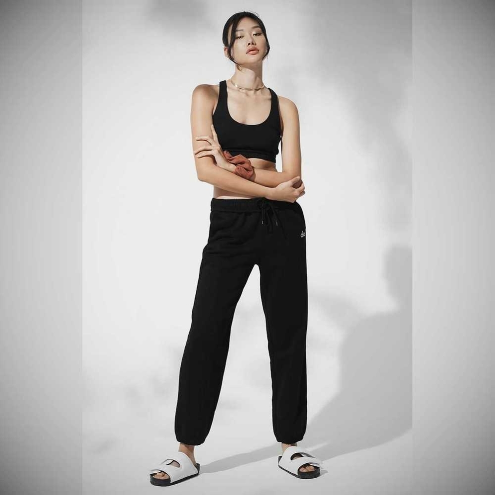 Alo Yoga Accolade Sweathose Damen Schwarz | GZOTES908