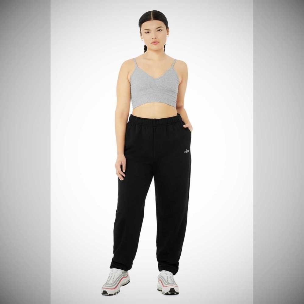 Alo Yoga Accolade Sweathose Damen Schwarz | GZOTES908